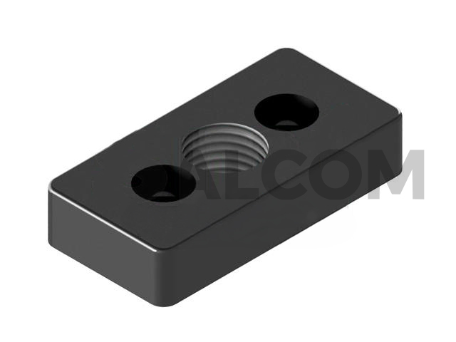 Fußplatte 8 80x40 M20 schwarz image 1