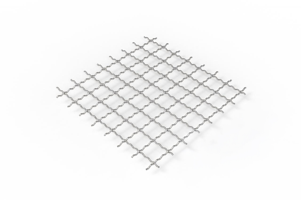 Wellengitter 40x40x4 Stahl RAL schwarz pulverbeschichtet image 1